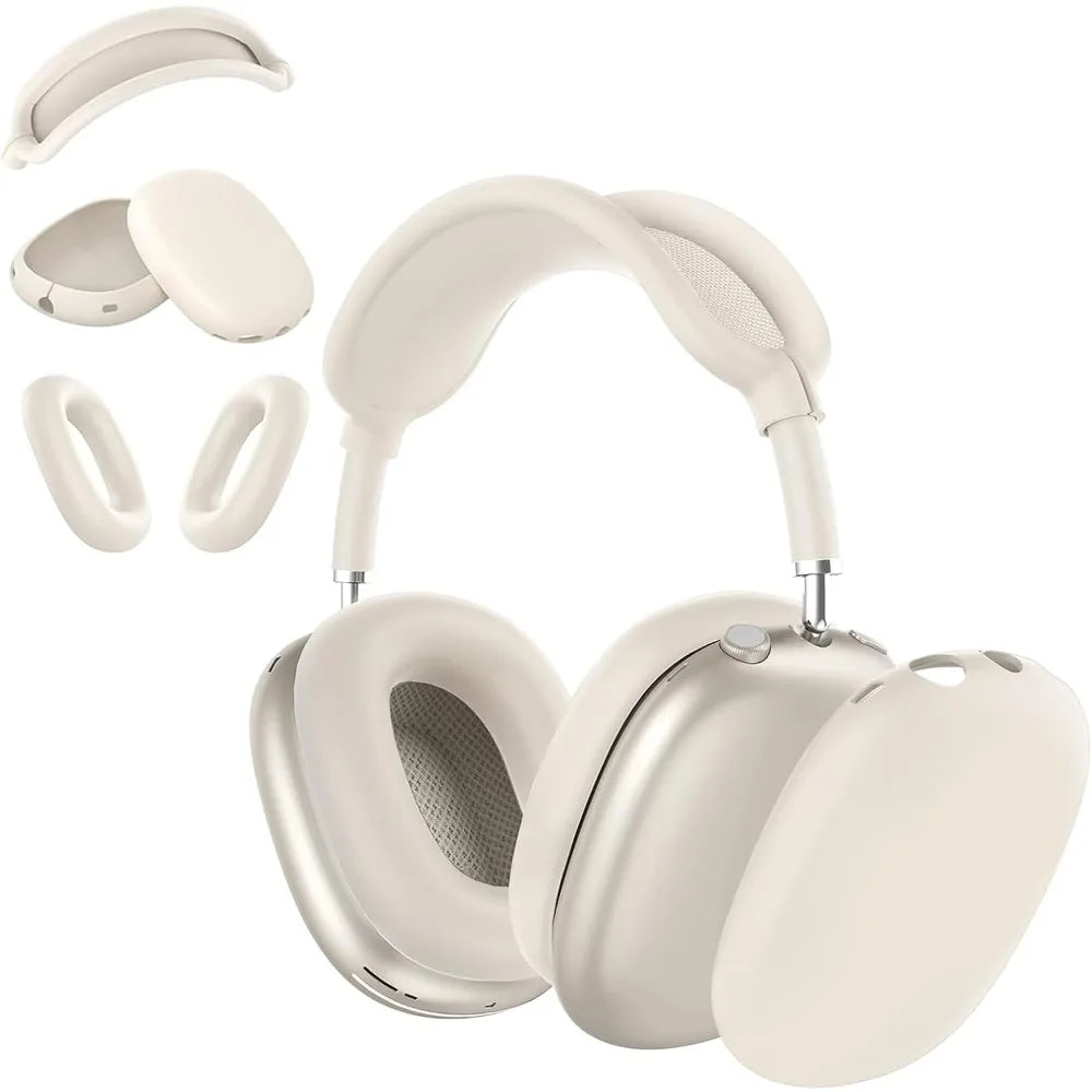 ‌3-in-1 Silicone Case for AirPods Max: Anti-Scratch Ear Pads, Cups & Headband Cover
