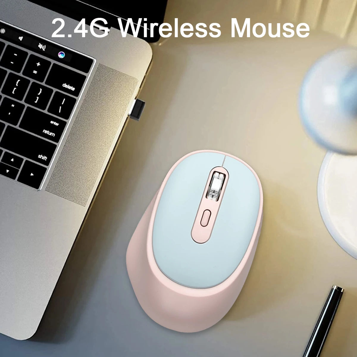 Wireless Gaming Mouse Ergonomic 2.4Ghz Wireless Mouse with USB Receiver Adjustable DPI Office Mice for Computer Laptop Desktop