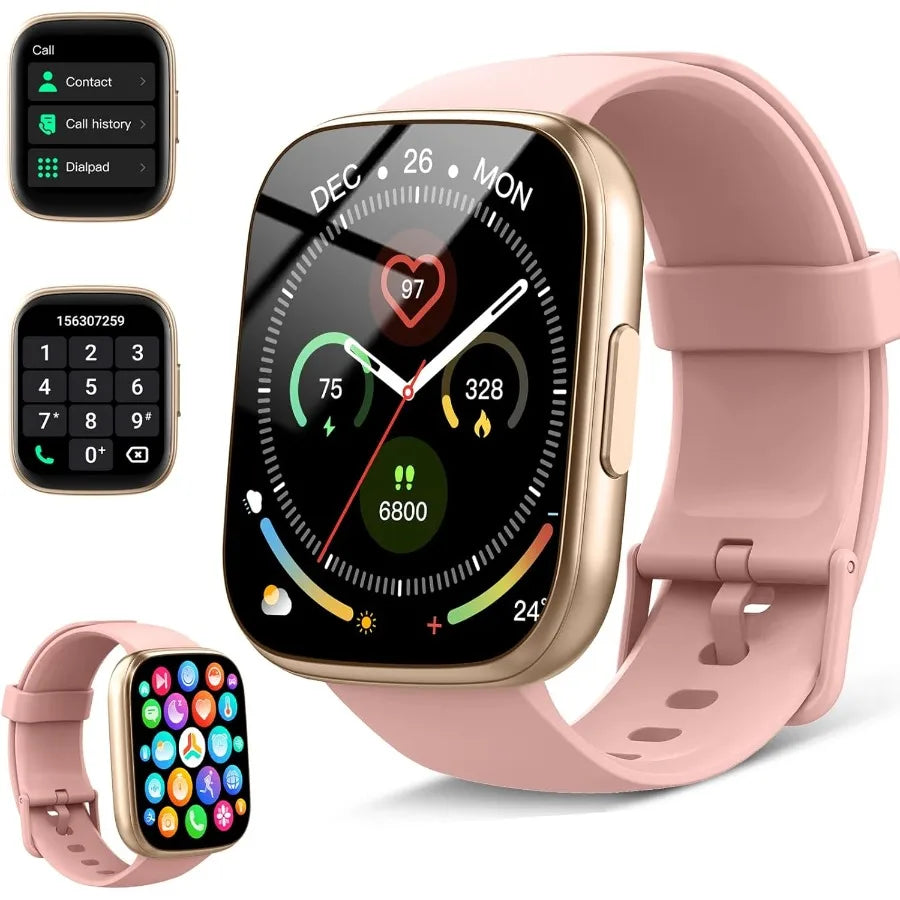 Smart Watch 1.95 Smartwatch for Women Answer Make Call 2025 Fitness Watch with 110+ Sports Modes Fitness Activity Tracker with