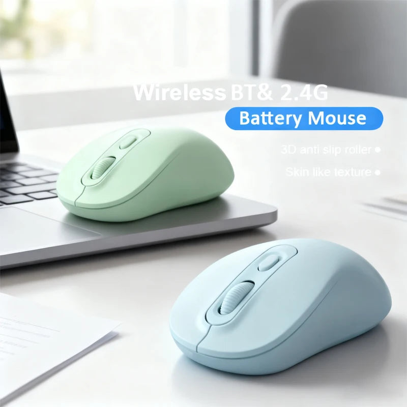 Wireless Mouse, 2.4G Bluetooth-compatible Ergonomic Optical Mouse, Computer Mouse for Laptop, PC,Notebook,Battery Cordless Mice
