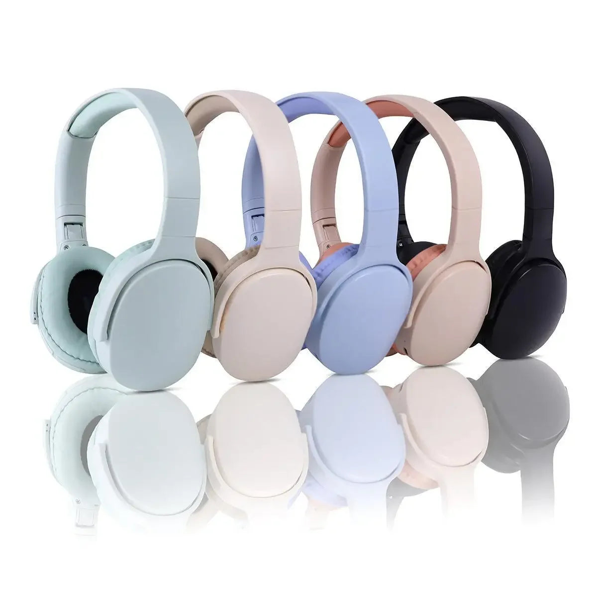 Fashion Bluetooth Wireless Headphones Over Ear Deep Bass Sports Stereo HiFi Long Battery Life Universal For All Devices fashion